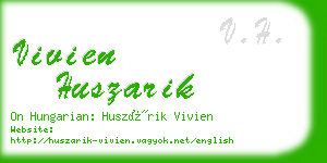 vivien huszarik business card